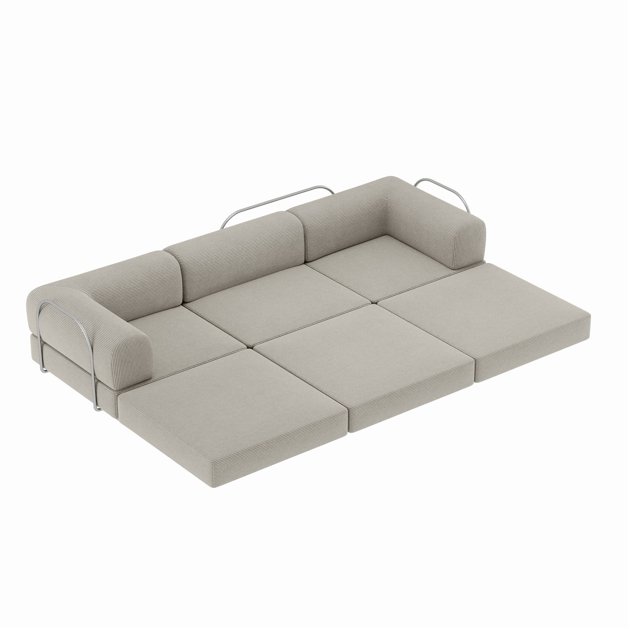 Nova L-Shaped Sofa-Eggshell