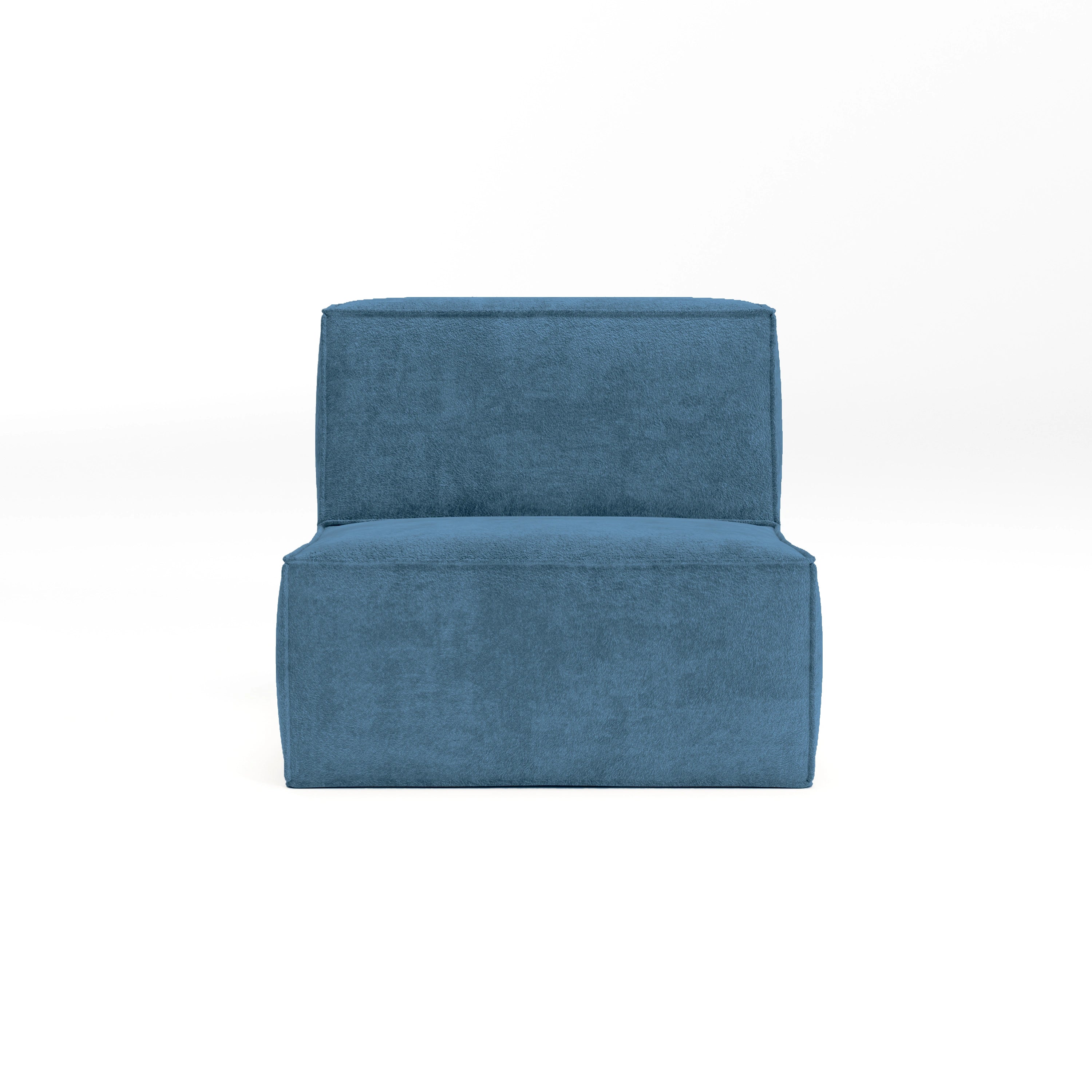 Cube Single Seat-Ocean Mist Bouclé