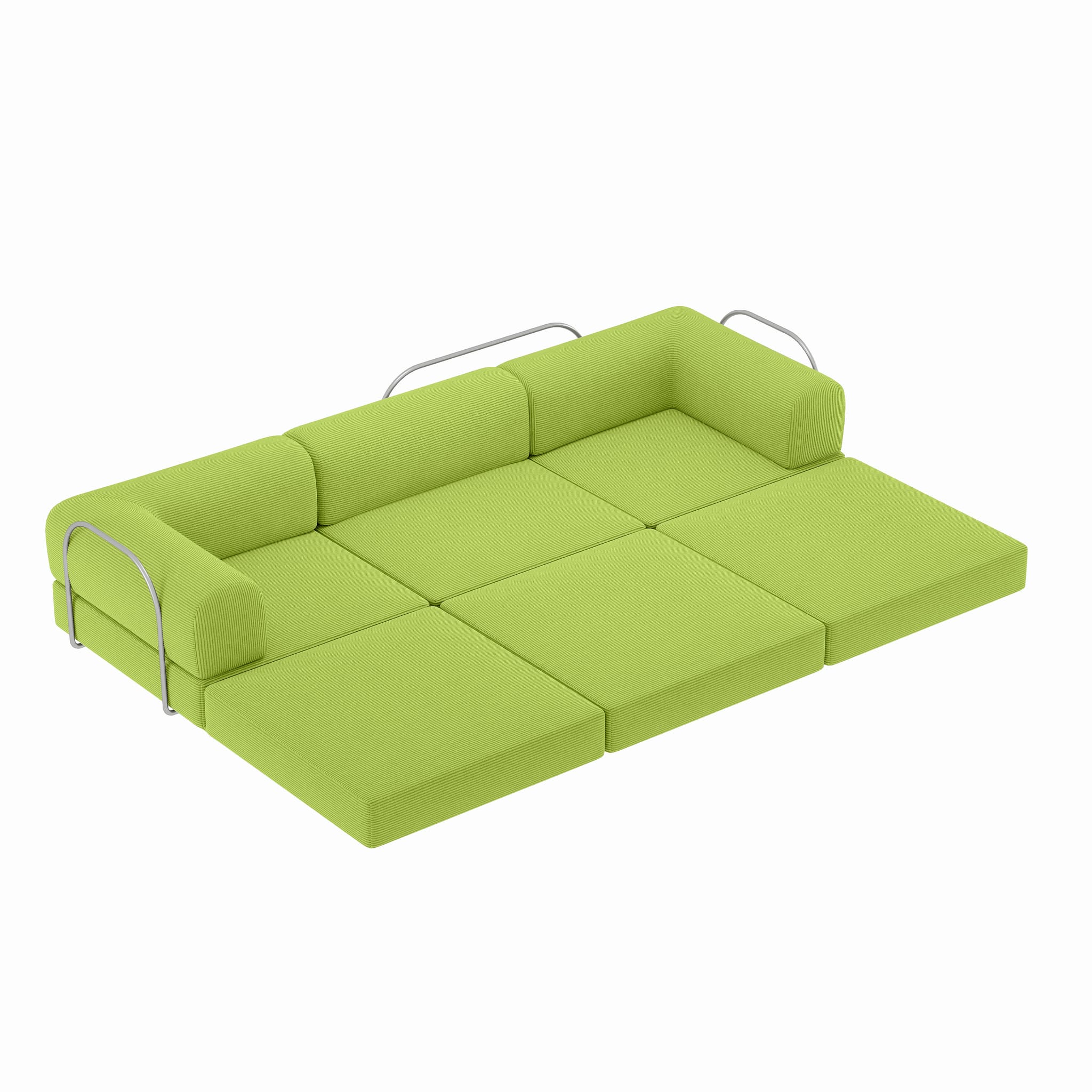 Nova L-Shaped Sofa-Lime