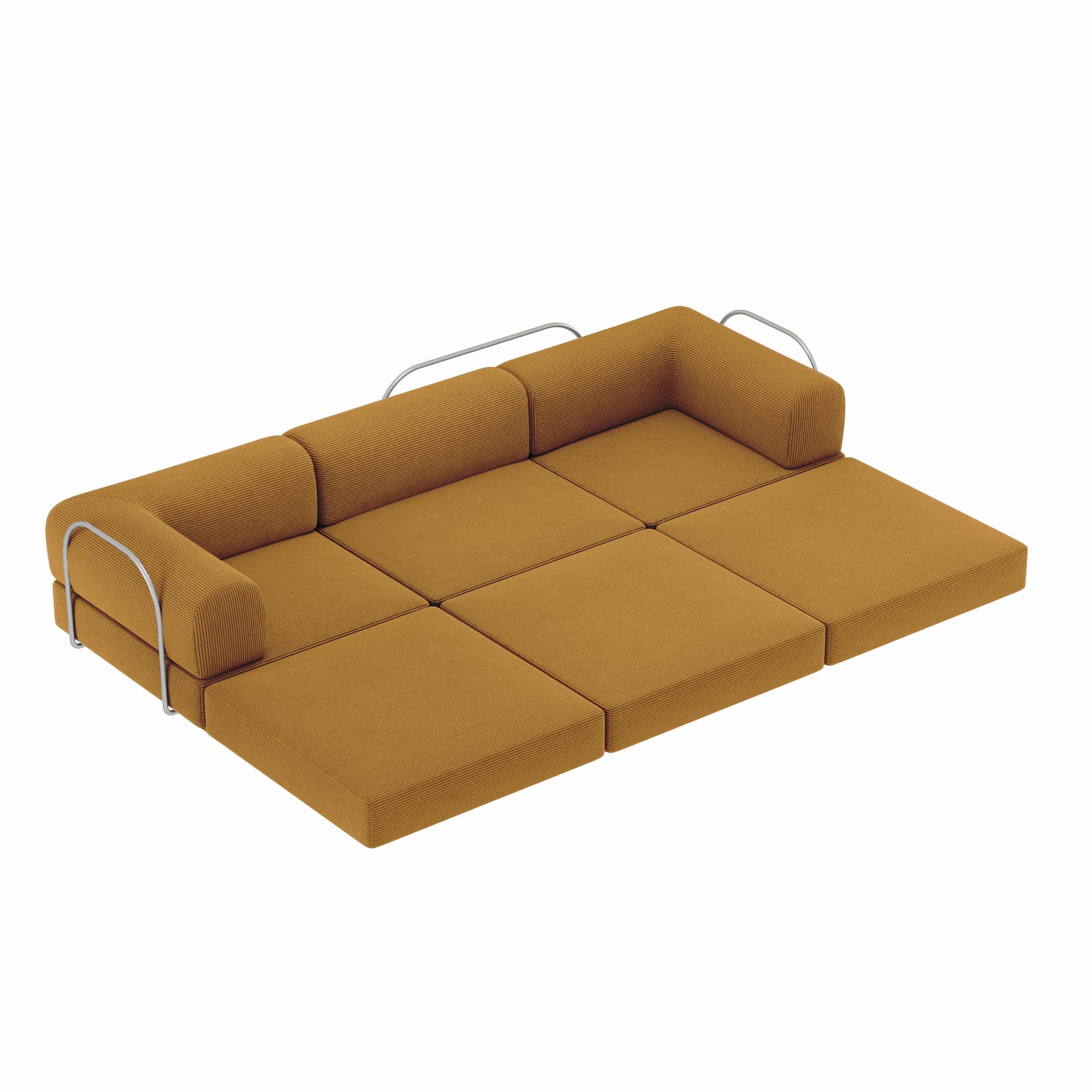 Nova L-Shaped Sofa-Marigold
