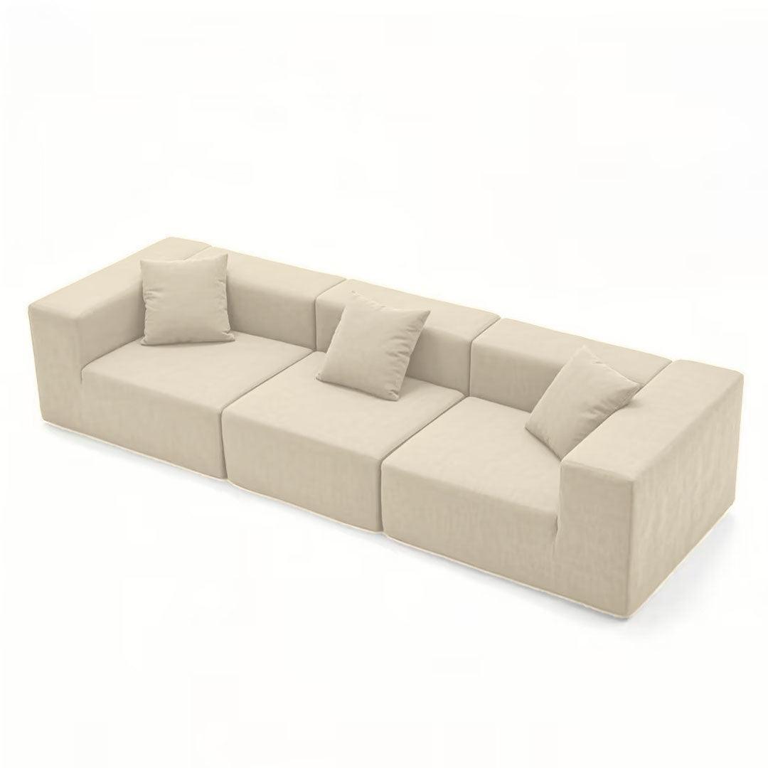 Milo Modular Sofa 3 Seater-Cream White - PortaSofa