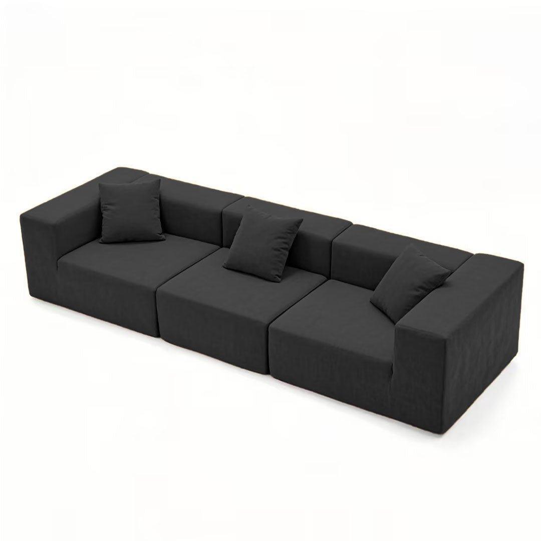 Milo Modular Sofa 3 Seater-Black - PortaSofa