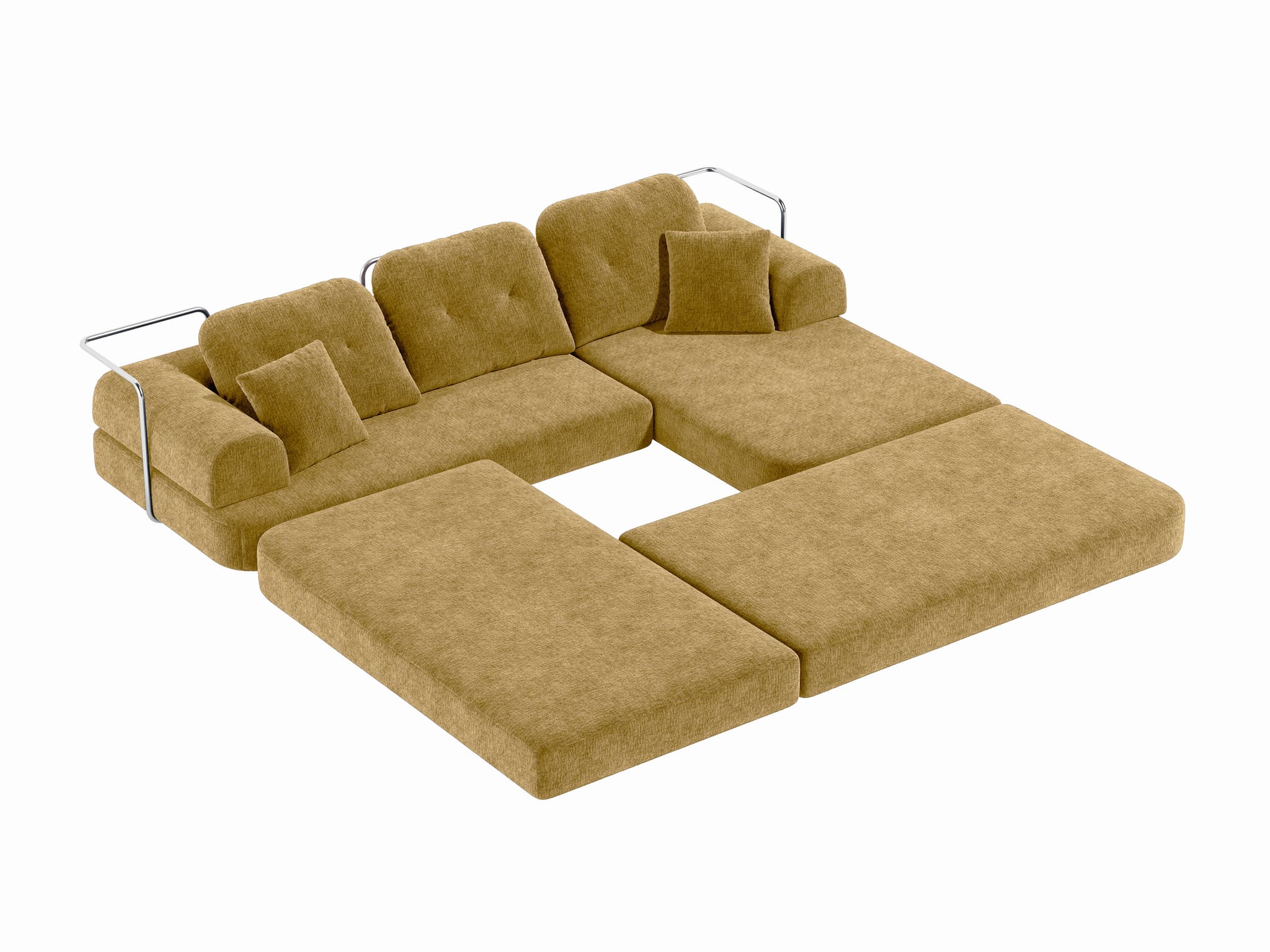 Gather Lounge Sofa Bed-Olive