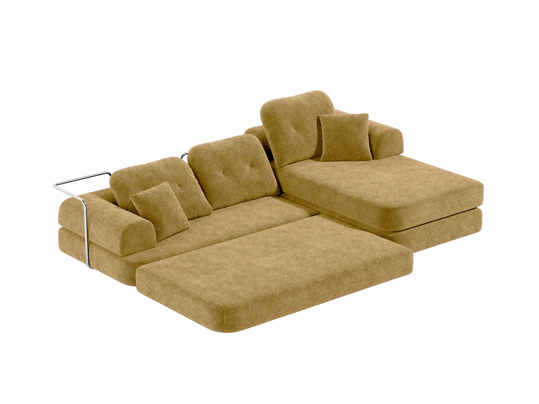 Gather Lounge Sofa Bed-Olive