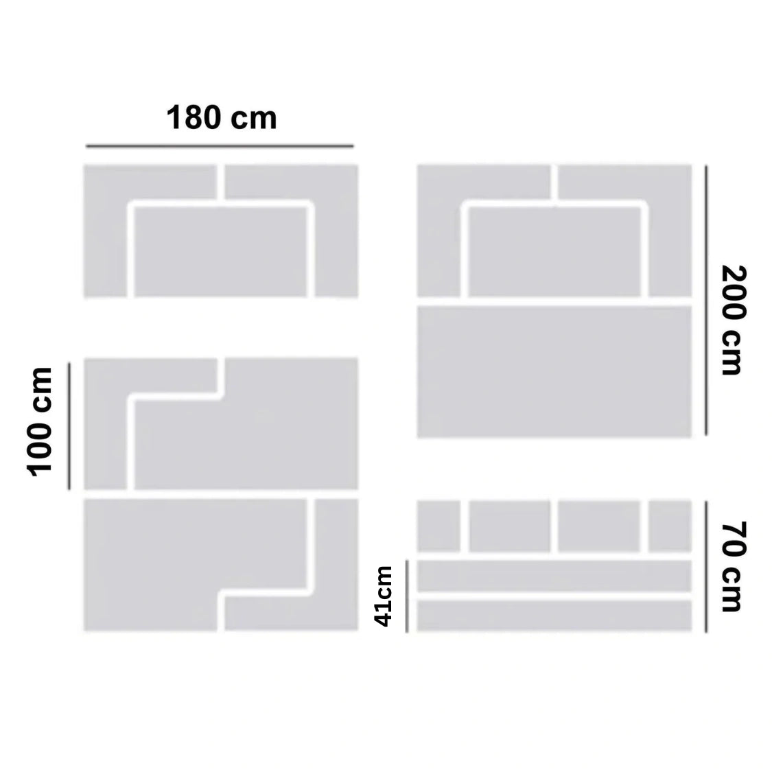 Diagram of a room layout with dimensions labeled