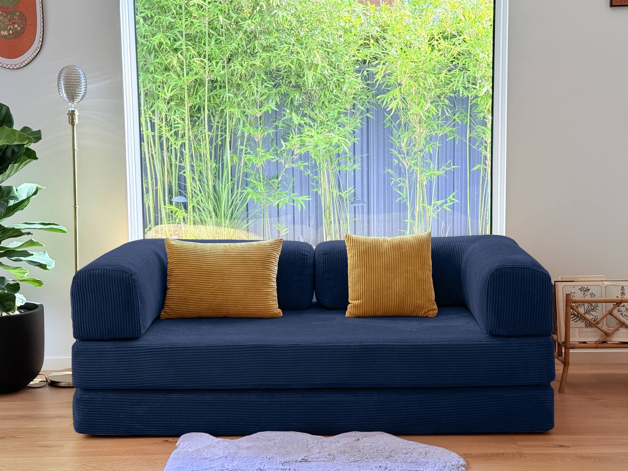 Nova Sofa Bed-Blue