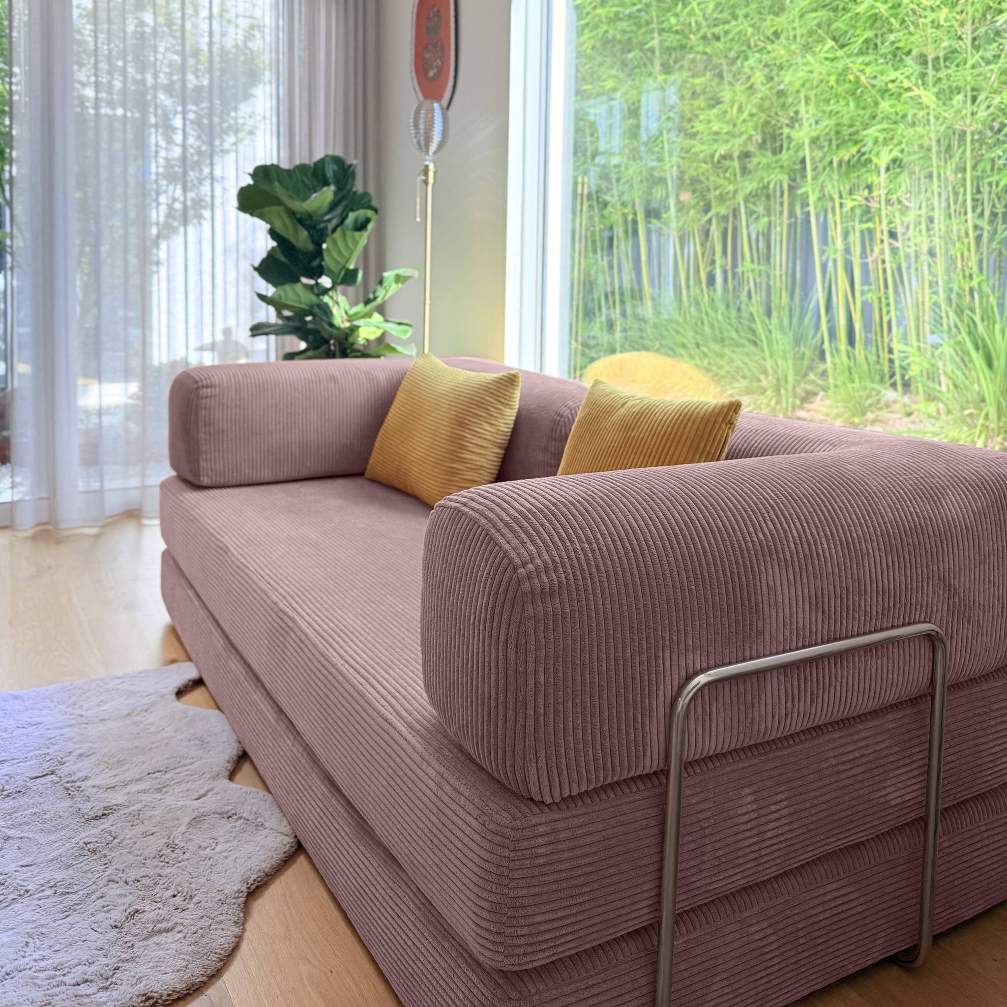 Nova Sofa Bed-Dusty Rose