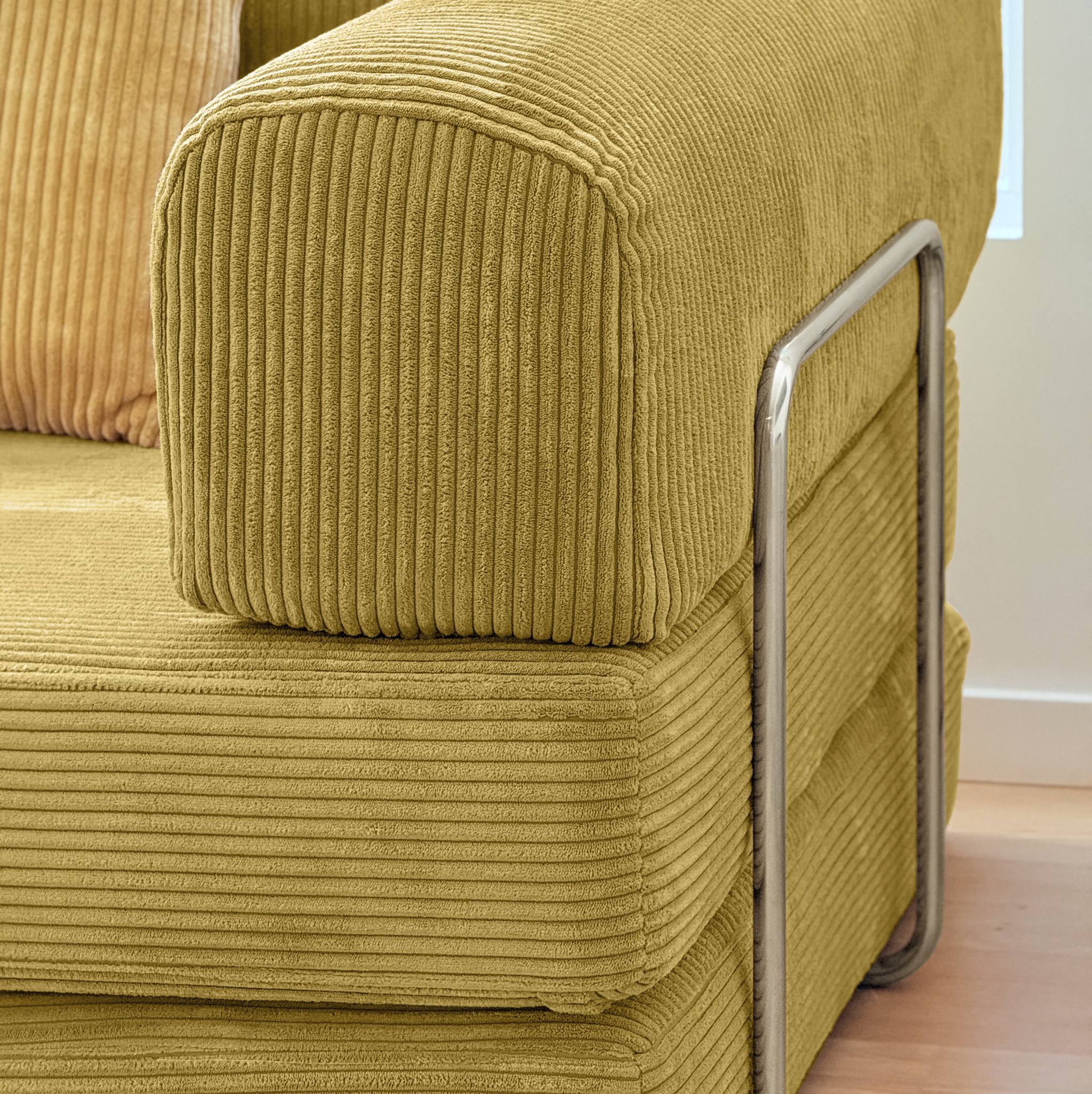 Nova Sofa Bed-Yellow