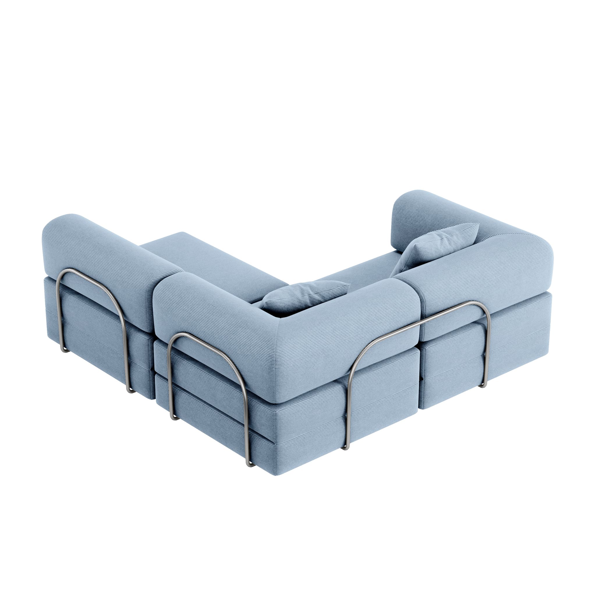 Nova L-Shaped Sofa-Ocean