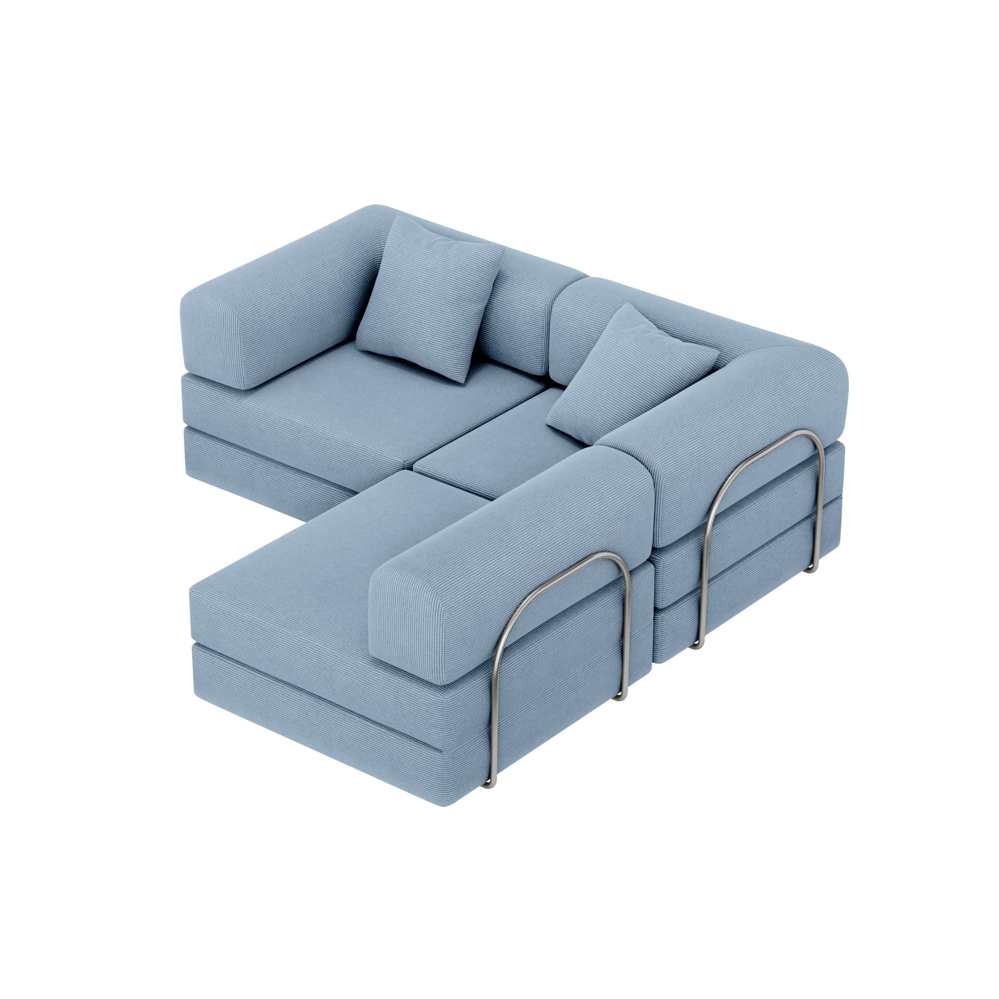 Nova L-Shaped Sofa-Ocean